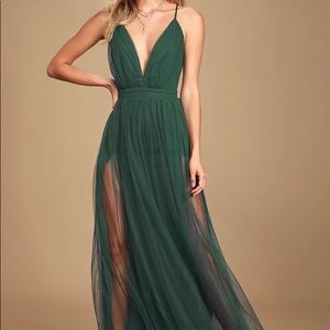 Green Backless Dress